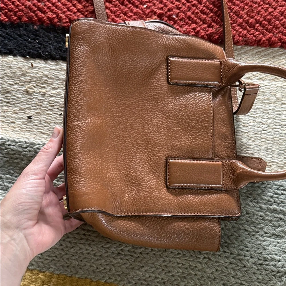 Michael kors McKenna medium satchel crossbody leather bag purse